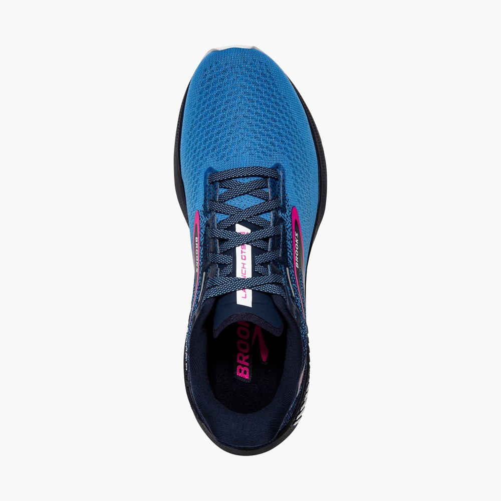 Chaussure Running Brooks Launch GTS 10 Grise Foncé Femme | UHZ-7323949